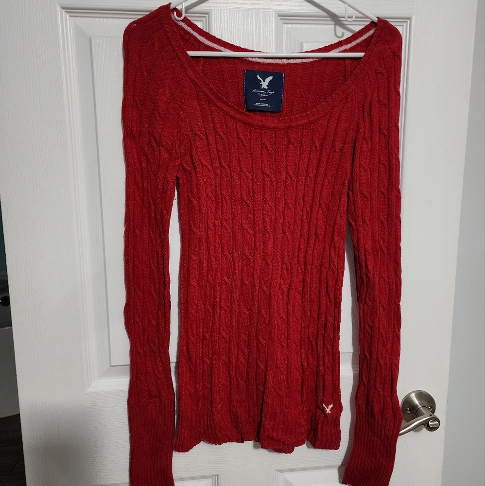 Red American Eagle Sweater
